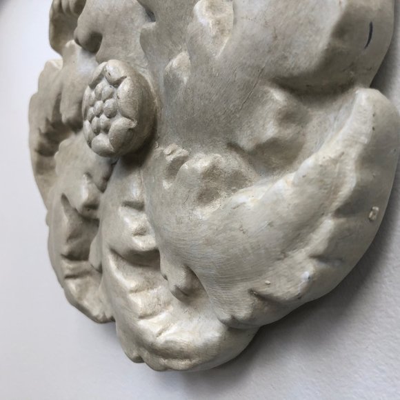 Glazed Terracotta Floral Medallion - Picture 2 of 3